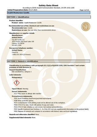 Soy 68: Informational Pictures – Soy 68 Candle Soy 68: Informational Pictures – Soy 68 Candle