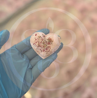 Bath Soak: BABY BOMB (2")(Heart Shape)(70 Each/Jar)
