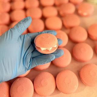 Bath Soak: BABY BOMB (2")(Macaron Shape)(50 Each/Jar)