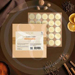 Moisturizer Candle: 0.5 Oz (Tealight: Round Shape)(100Each/Box)