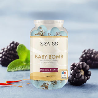 Bath Soak: BABY BOMB (2")(Heart Shape)(70 Each/Jar)