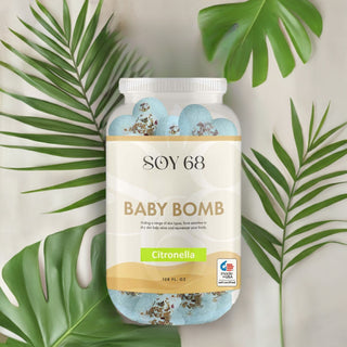 Bath Soak: BABY BOMB (2")(Heart Shape)(70 Each/Jar)