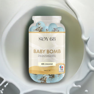 Bath Soak: BABY BOMB (2")(Heart Shape)(70 Each/Jar)