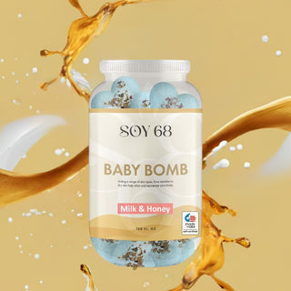 Bath Soak: BABY BOMB (2")(Heart Shape)(70 Each/Jar)
